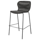 Coaster Furniture Mckinley 192040 Faux Rattan Metal Bar Chair - Brown (Set of 2) IMAGE 3