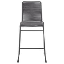 Coaster Furniture Jerome 192064 Woven Rope Metal Bar Chair - Charcoal (Set of 2) IMAGE 2