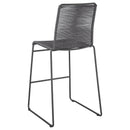 Coaster Furniture Jerome 192064 Woven Rope Metal Bar Chair - Charcoal (Set of 2) IMAGE 5
