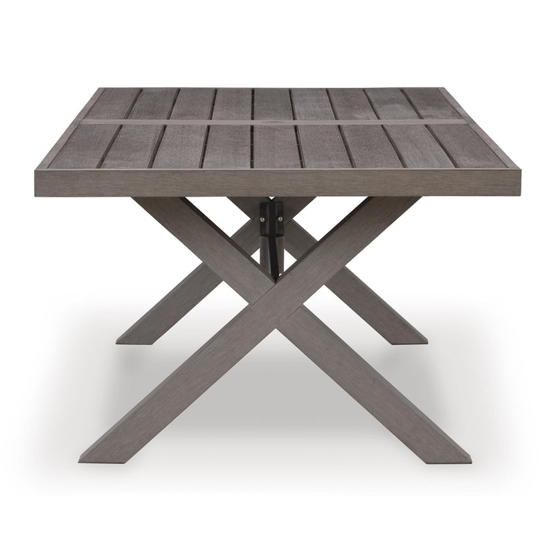 Signature Design by Ashley Hillside Barn P564-625 Rectangular Dining Table with Umbrella Option IMAGE 3