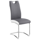  Coaster Furniture Brooklyn 193812 Upholstered Dining Side Chair - Grey IMAGE 1