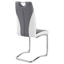  Coaster Furniture Brooklyn 193812 Upholstered Dining Side Chair - Grey IMAGE 7