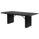  Coaster Furniture Catherine 106251 Rectangular 84-inch Wood Dining Table - Black IMAGE 4