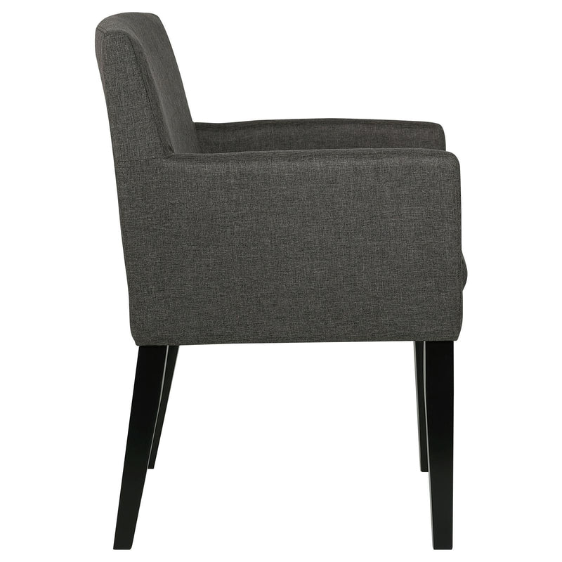 Coaster Furniture Catherine 106252 Upholstered Dining Arm Chair - Grey (Set of 2) IMAGE 8