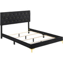  Coaster Furniture Kendall 224451KE Upholstered Eastern King Panel Bed - Black IMAGE 2