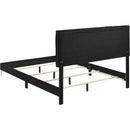  Coaster Furniture Kendall 224451KE Upholstered Eastern King Panel Bed - Black IMAGE 3