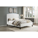  Coaster Furniture Mosby 306020KE Upholstered Eastern King Wingback Bed - Snow IMAGE 10