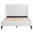  Coaster Furniture Mosby 306020KE Upholstered Eastern King Wingback Bed - Snow IMAGE 3
