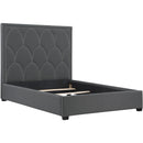 Coaster Furniture Bowfield 315900KE Upholstered Eastern King Panel Bed - Charcoal IMAGE 2