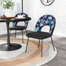  Zuo Merion 109366 Dining Chair - Multicolor Print & Black IMAGE 10