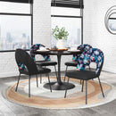  Zuo Merion 109366 Dining Chair - Multicolor Print & Black IMAGE 11