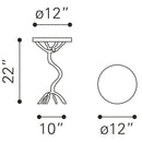  Zuo Joel 109560 Side Table - White & Silver IMAGE 10