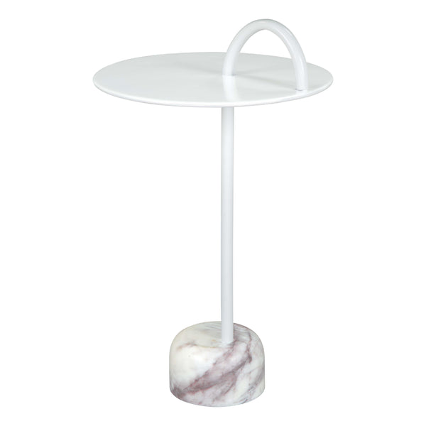  Zuo Will 109563 Side Table - White IMAGE 1