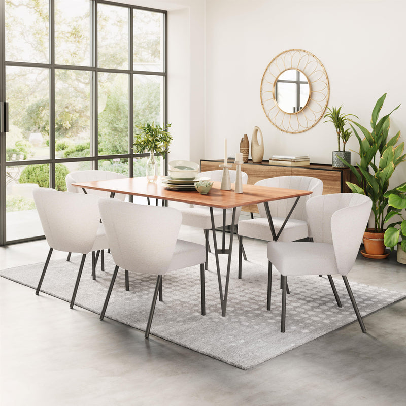  Zuo Aimee 109677 Dining Chair - Cream IMAGE 10