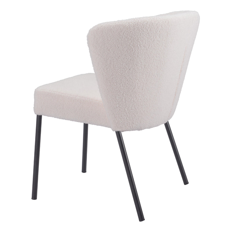 Zuo Aimee 109677 Dining Chair - Cream IMAGE 5