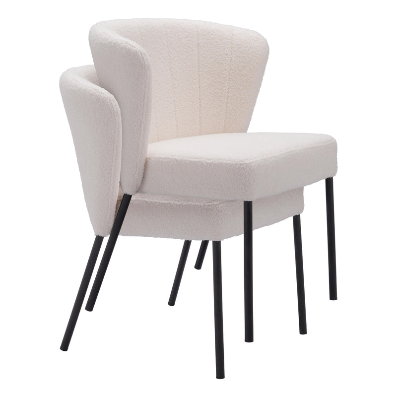  Zuo Aimee 109677 Dining Chair - Cream IMAGE 7