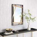  Zuo Tolix A12255 Mirror - Antique Gold & Black IMAGE 5