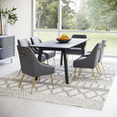  Zuo Maxine 109713 Dining Chair - Grey & Gold IMAGE 10