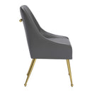 Zuo Maxine 109713 Dining Chair - Grey & Gold IMAGE 2