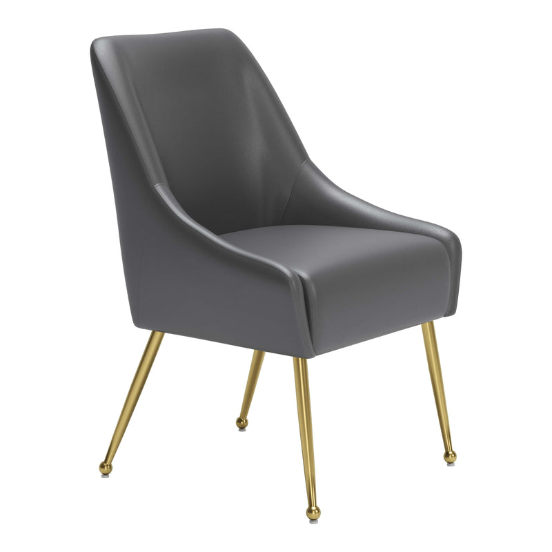  Zuo Maxine 109713 Dining Chair - Grey & Gold IMAGE 6