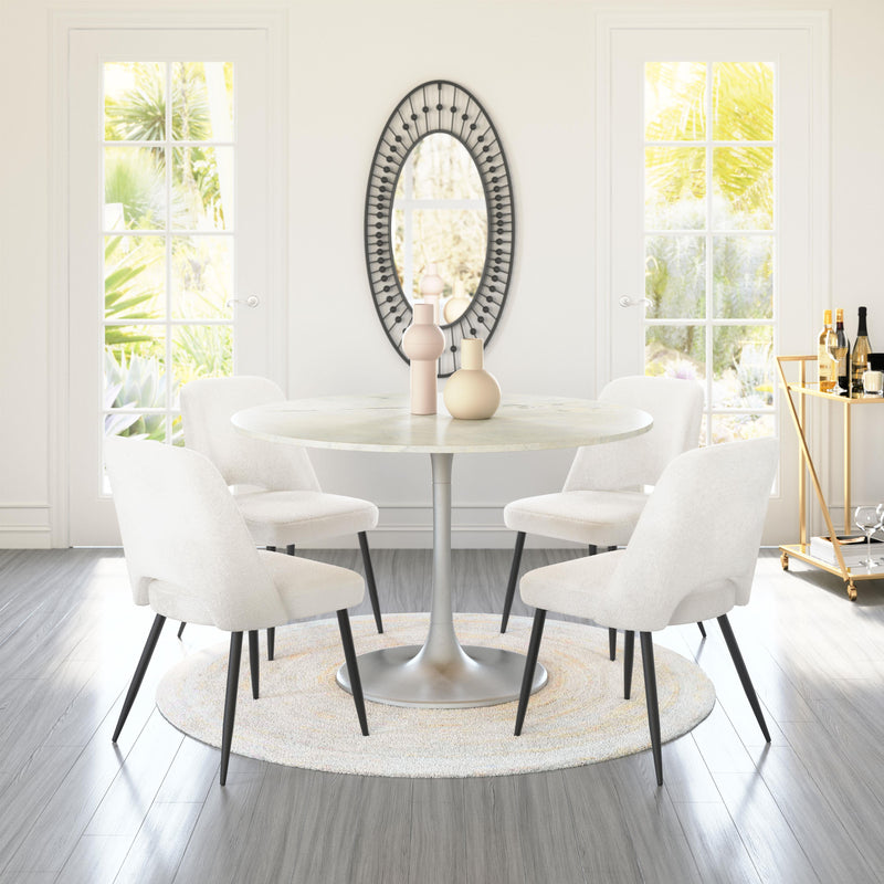  Zuo Teddy 109325 Dining Chair - Ivory IMAGE 12