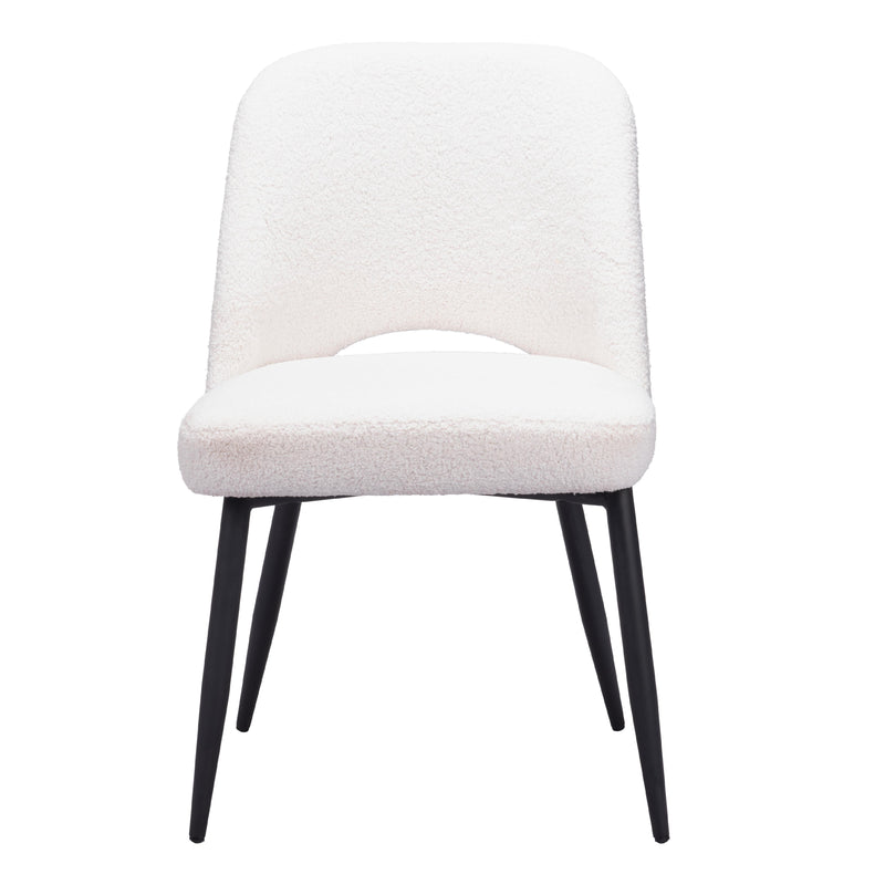  Zuo Teddy 109325 Dining Chair - Ivory IMAGE 3