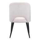  Zuo Teddy 109325 Dining Chair - Ivory IMAGE 4