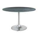 Zuo Metropolis 109445 Dining Table - Grey & Silver IMAGE 1