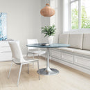 Zuo Metropolis 109445 Dining Table - Grey & Silver IMAGE 8
