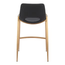  Zuo Desi 109552 Counter Stool - Black & Gold IMAGE 4