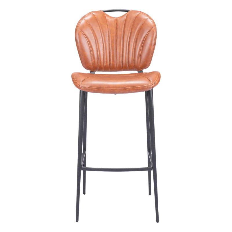  Zuo Terrence 109339 Barstool - Vintage Brown IMAGE 3