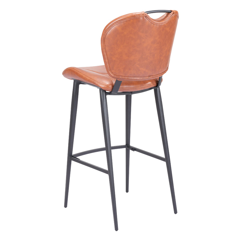  Zuo Terrence 109339 Barstool - Vintage Brown IMAGE 5