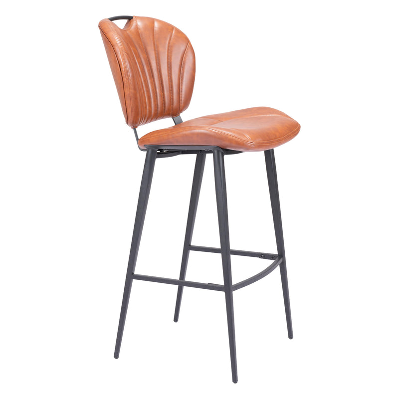  Zuo Terrence 109339 Barstool - Vintage Brown IMAGE 6