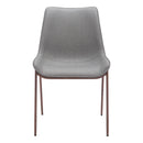  Zuo Magnus 109934 Dining Chair - Slate Grey & Walnut IMAGE 3