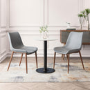  Zuo Magnus 109934 Dining Chair - Slate Grey & Walnut IMAGE 9