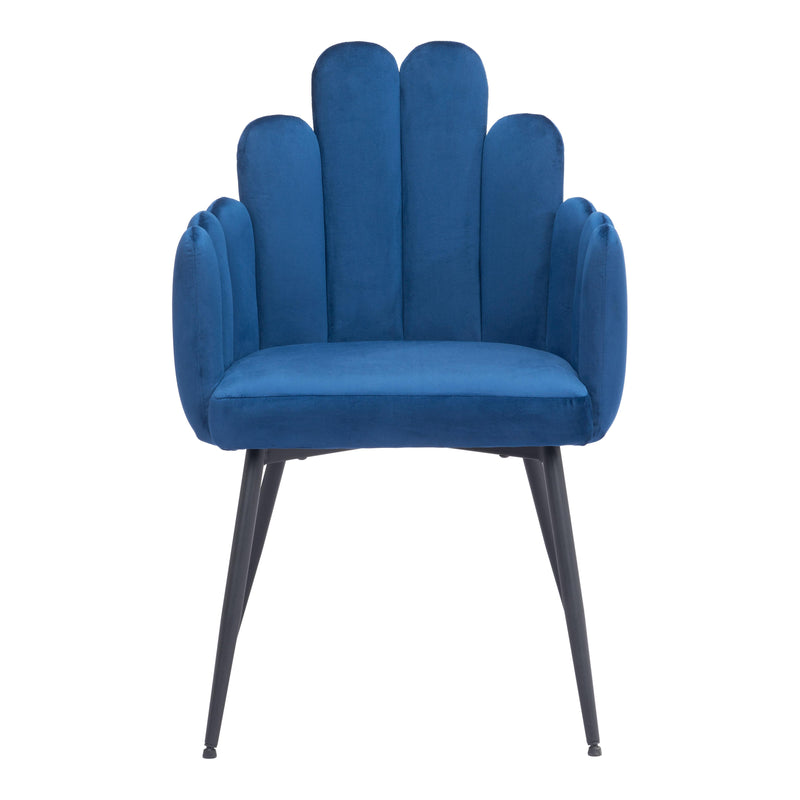  Zuo Noosa 109654 Dining Chair - Navy Blue IMAGE 3