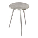  Zuo Politik 109465 Side Table - Silver IMAGE 1