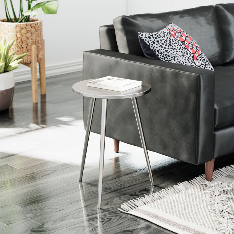  Zuo Politik 109465 Side Table - Silver IMAGE 7