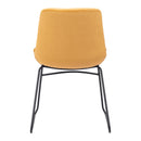  Zuo Tammy 109335 Dining Chair - Yellow IMAGE 4
