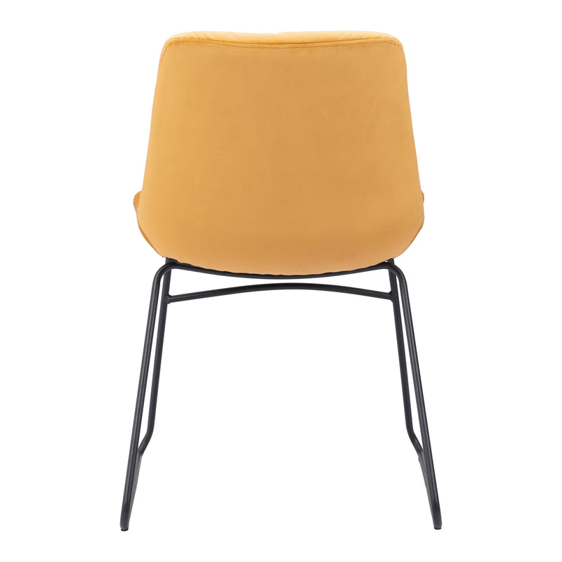  Zuo Tammy 109335 Dining Chair - Yellow IMAGE 4