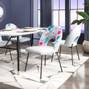  Zuo Torrey 109365 Dining Chair - Multicolor Print & Grey IMAGE 10