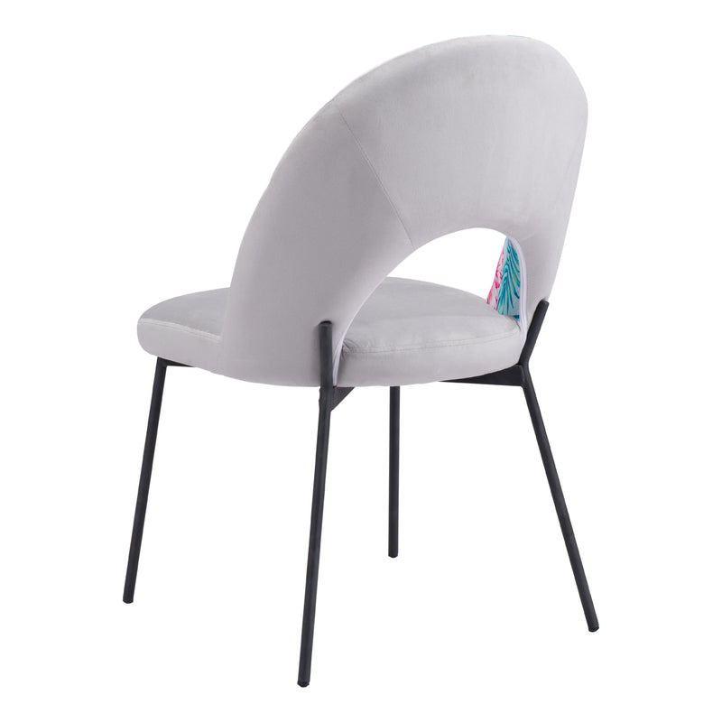  Zuo Torrey 109365 Dining Chair - Multicolor Print & Grey IMAGE 5