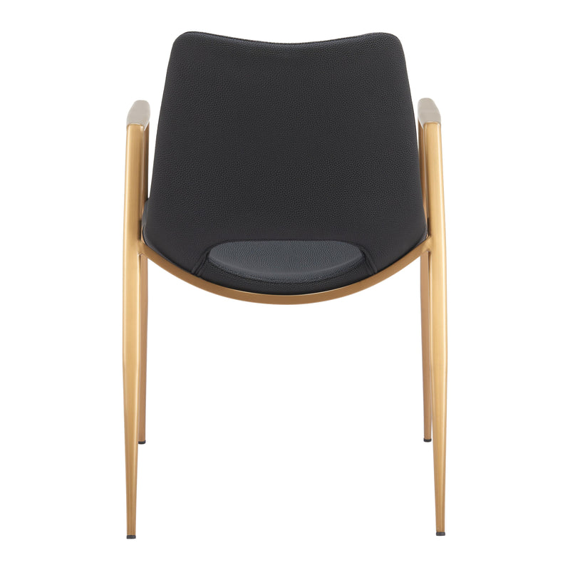  Zuo Desi 109549 Dining Chair - Black & Gold IMAGE 4