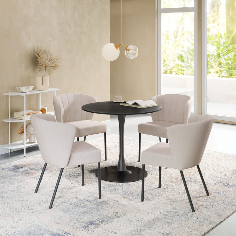  Zuo Aimee 109678 Dining Chair - Beige IMAGE 10