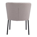  Zuo Aimee 109678 Dining Chair - Beige IMAGE 4