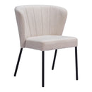  Zuo Aimee 109678 Dining Chair - Beige IMAGE 5