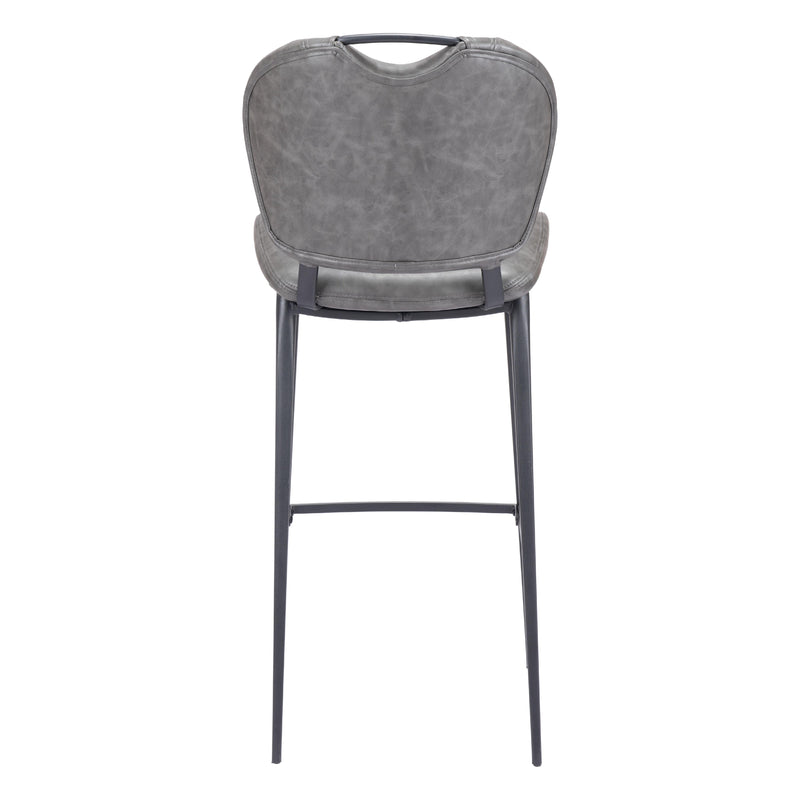  Zuo Terrence 109340 Barstool - Vintage Grey IMAGE 4
