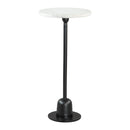 Zuo Woozy 109458 Side Table - White & Black IMAGE 1