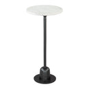  Zuo Woozy 109458 Side Table - White & Black IMAGE 2