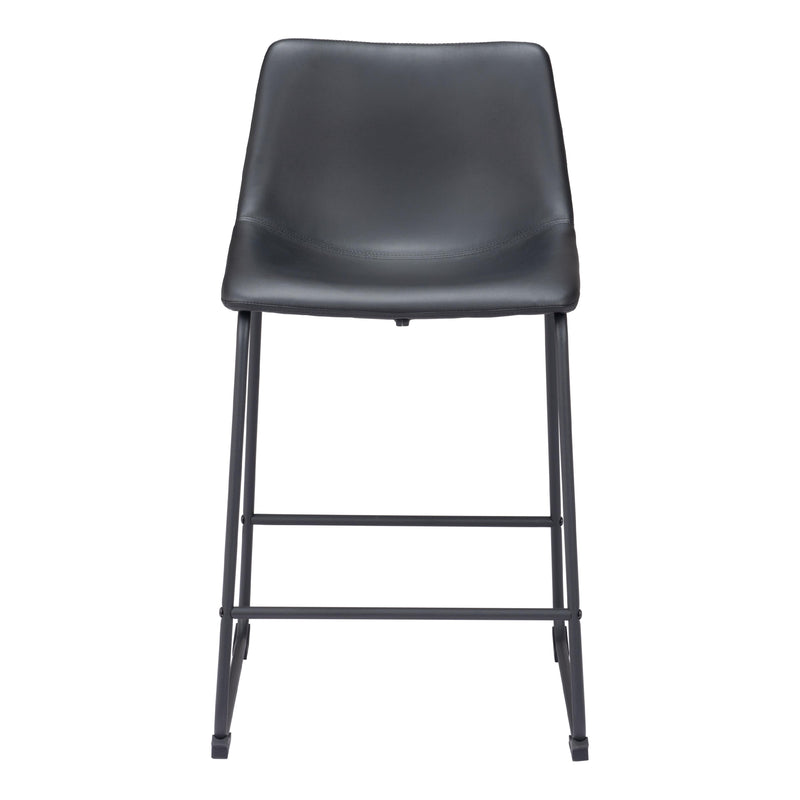 Zuo Smart 109649 Counter Stool - Black IMAGE 3